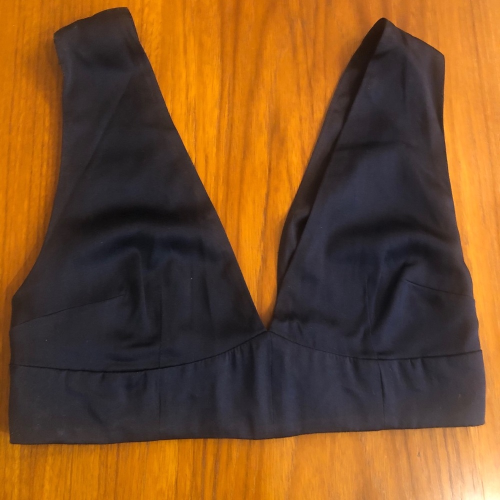 Suzanne Rae Crop Bra Top Silk